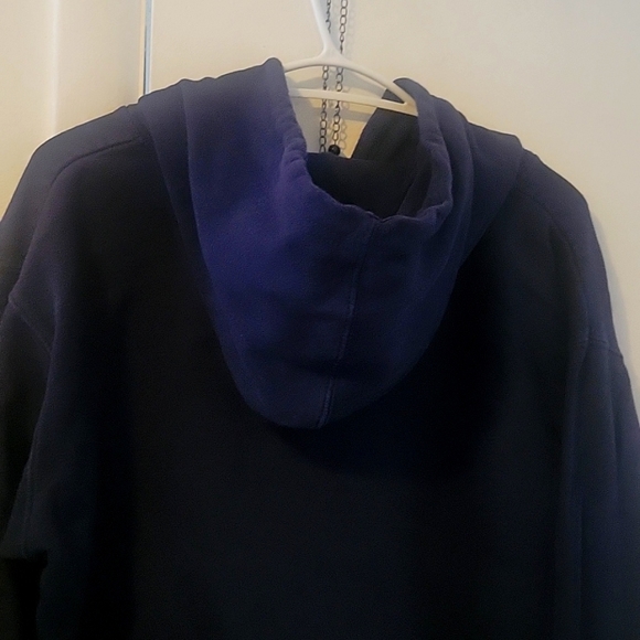 Mens delta fleece have you seen him hoodie size Large color blue white black - Picture 10 of 11